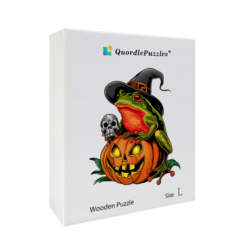 🔥Último dia 84% de desconto - sapo de abóbora de Halloween