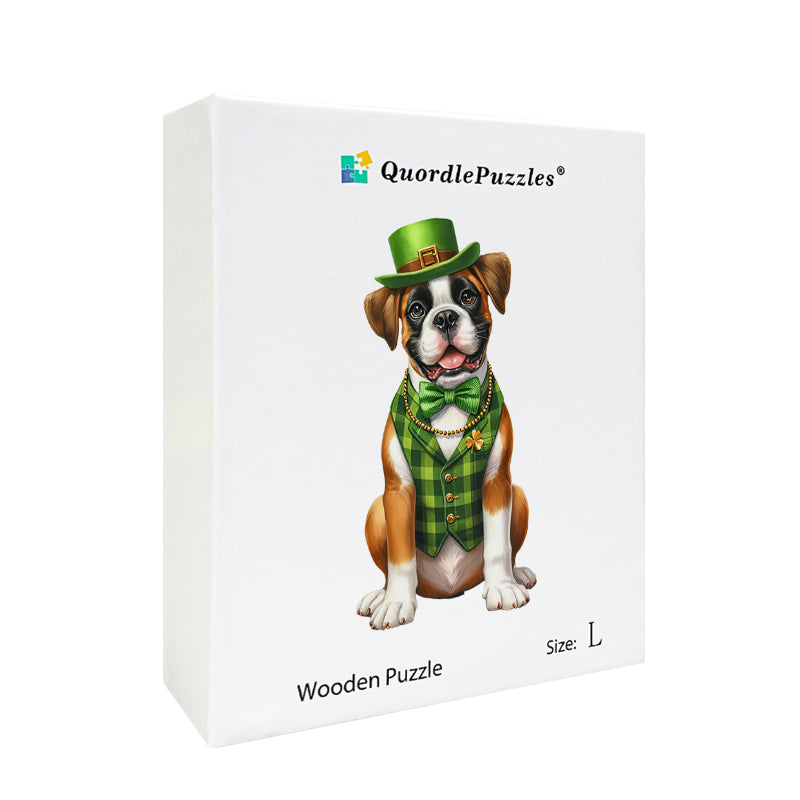 🔥Último dia 93% - cão boxer do dia de São Patrício