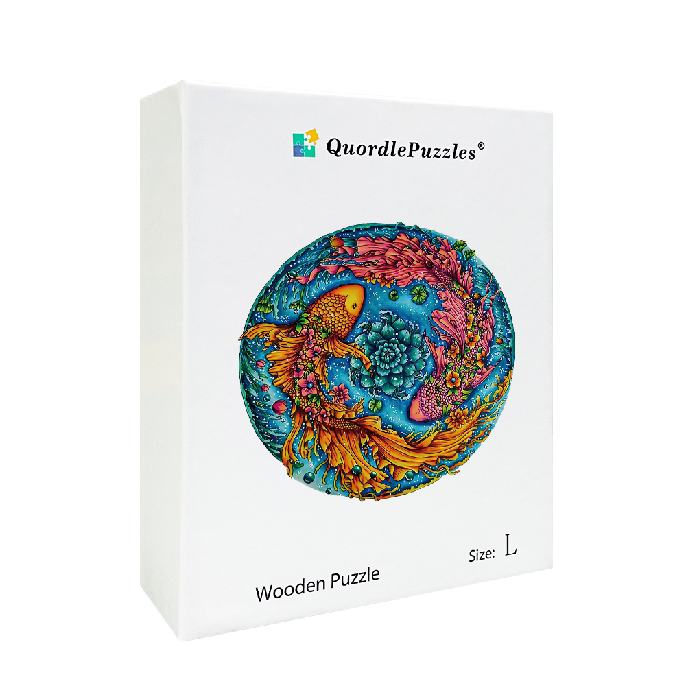 Quebra-cabeça de peixe duplo