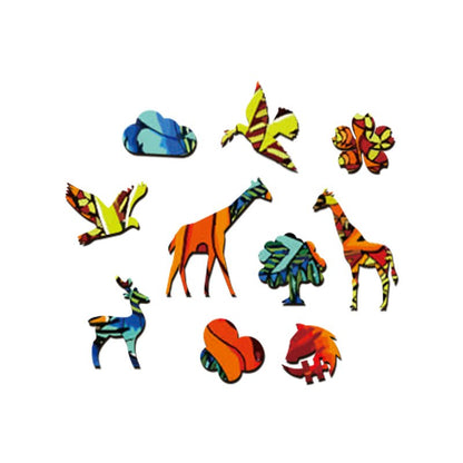 Quebra-cabeça de girafa curiosa