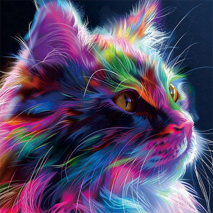 🔥Último dia 85% de desconto - explosão de cores de gato