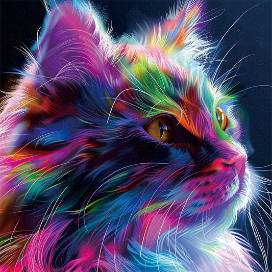 🔥Último dia 85% de desconto - explosão de cores de gato