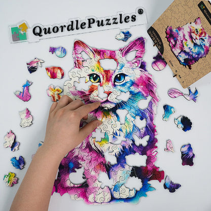 🔥Último dia 92% - aquarela de gato delicado