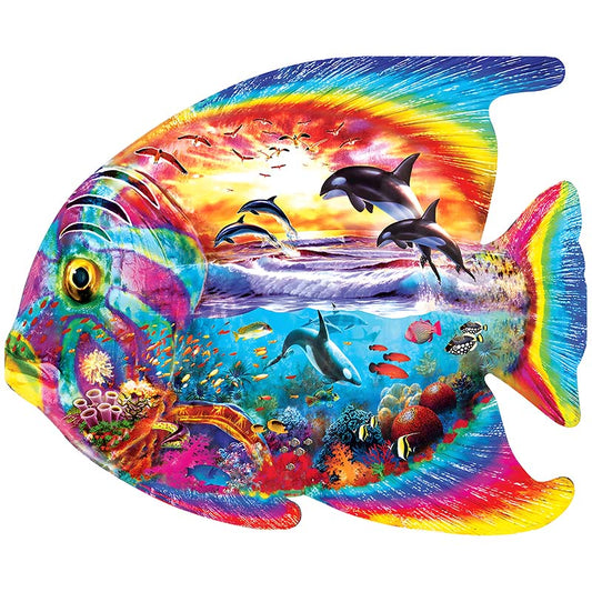 Quebra-cabeça de peixe arco-íris