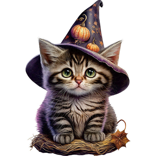 🔥Último dia 84% de desconto - gatinho fofo e abóbora de Halloween