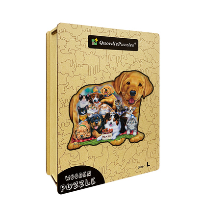 Quebra-cabeça de cães e gatos