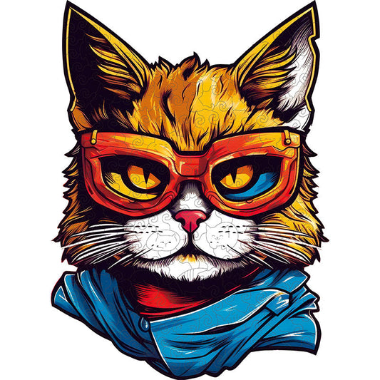 🔥Último dia 88% de desconto - gato com óculos de sol