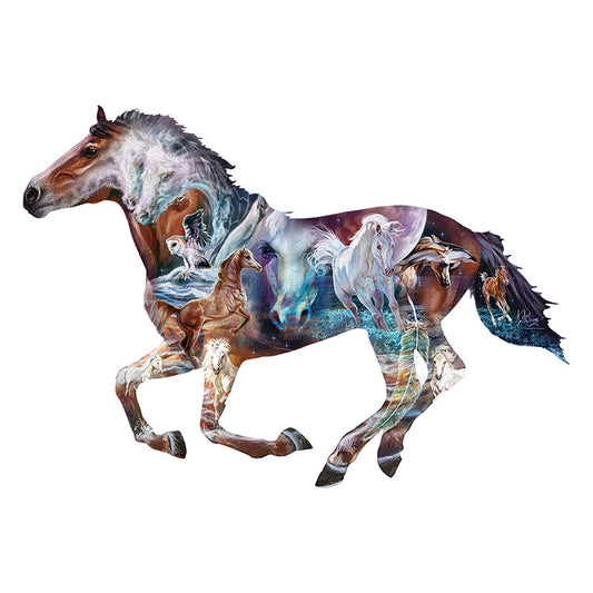🔥Último dia 92% - o mistério do cavalo quebra-cabeça de madeira
