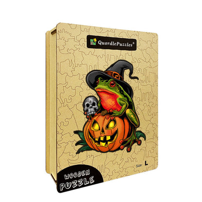 🔥Último dia 84% de desconto - sapo de abóbora de Halloween