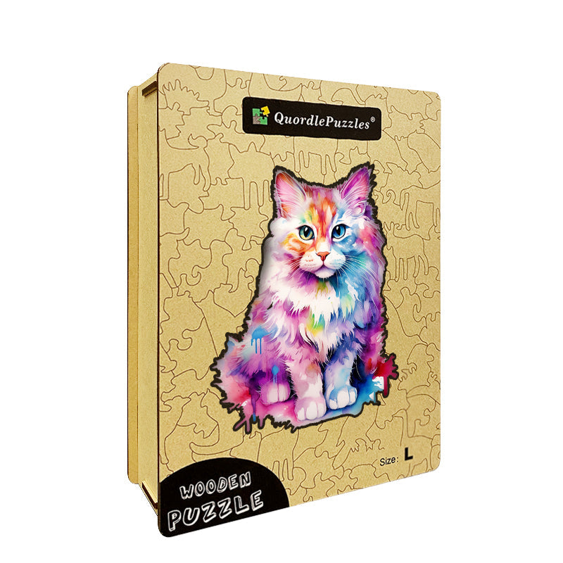 🔥Último dia 92% - aquarela de gato delicado