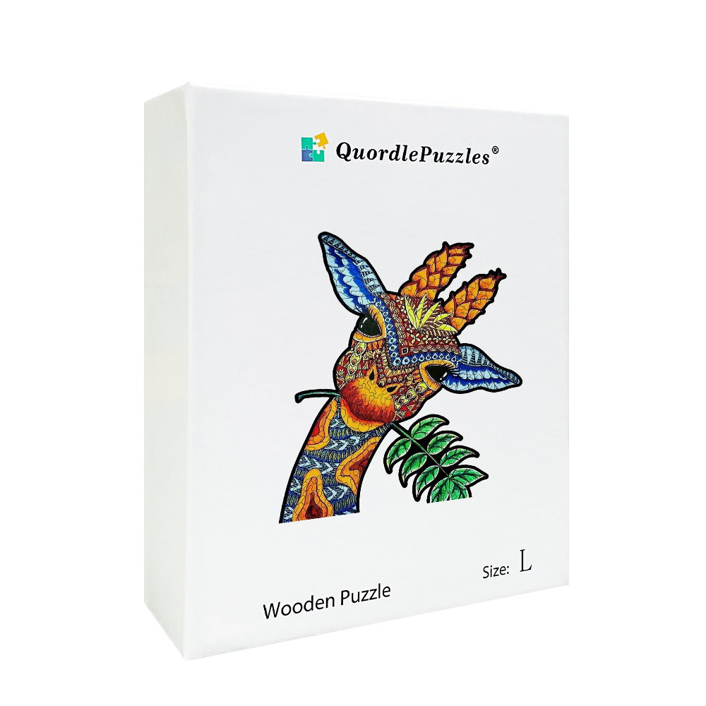 Quebra-cabeça de girafa curiosa