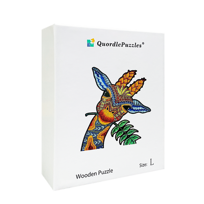 Quebra-cabeça de girafa curiosa