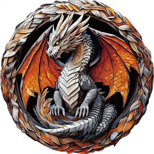 Quebra-cabeça 3D de Madeira Dragão