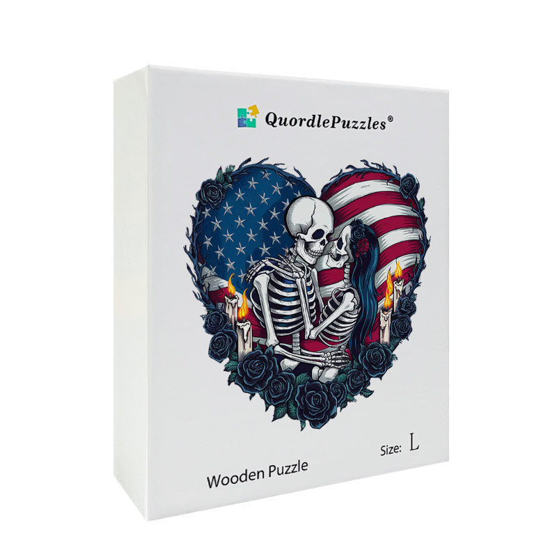 🔥Último dia 85% de desconto - bandeira americana coração gótico