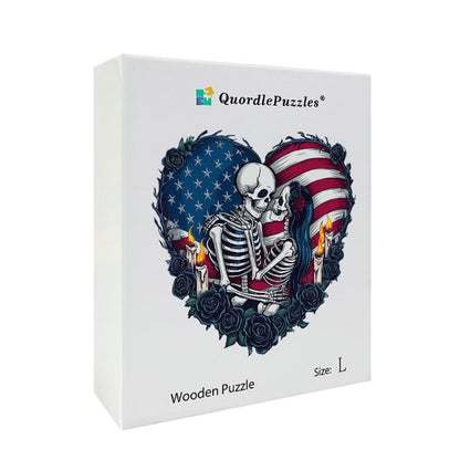 🔥Último dia 85% de desconto - bandeira americana coração gótico