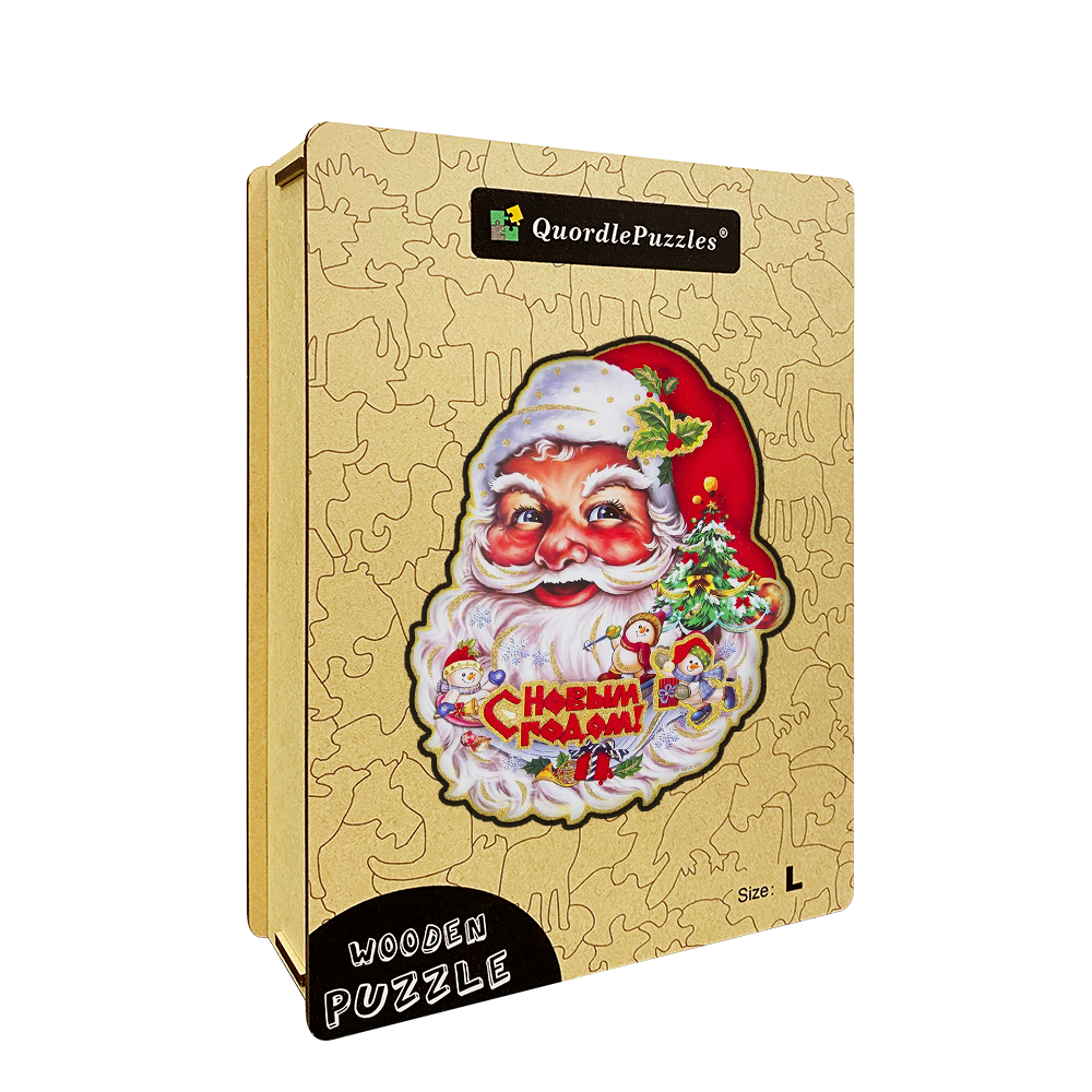Quebra-cabeça papai noel no natal