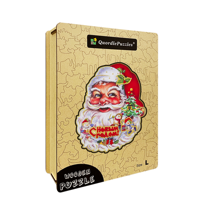 Quebra-cabeça papai noel no natal