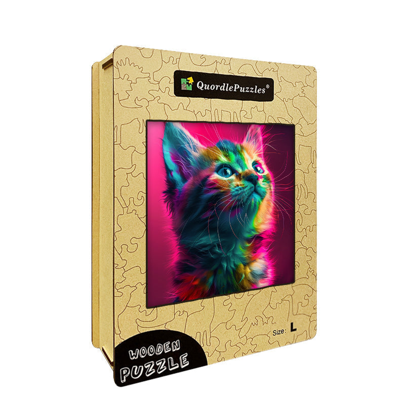 🔥Último dia 85% de desconto-gato multicolorido