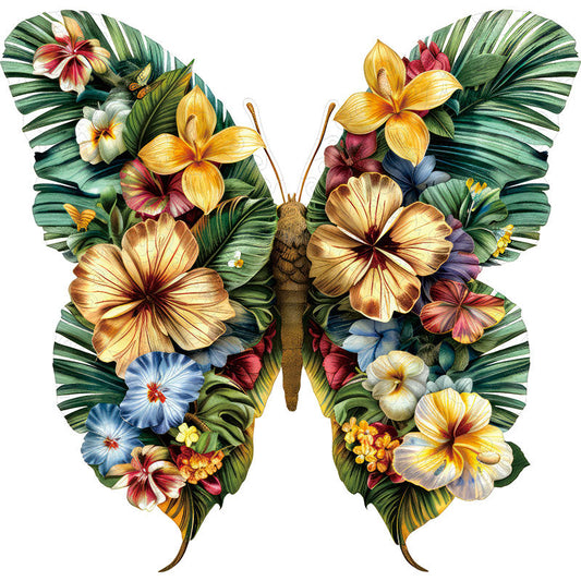 🔥Último dia 85% de desconto - borboleta de flores coloridas