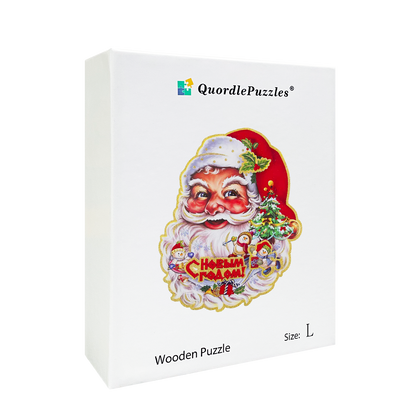 Quebra-cabeça papai noel no natal