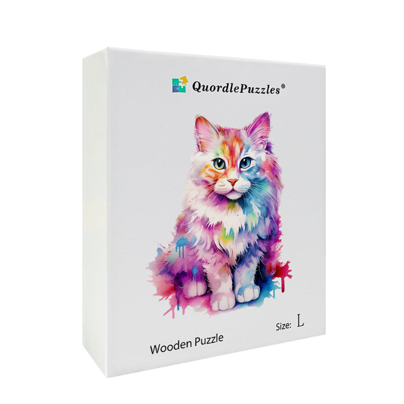 🔥Último dia 92% - aquarela de gato delicado