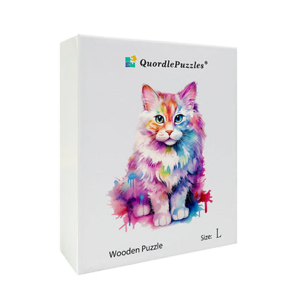 🔥Último dia 92% - aquarela de gato delicado